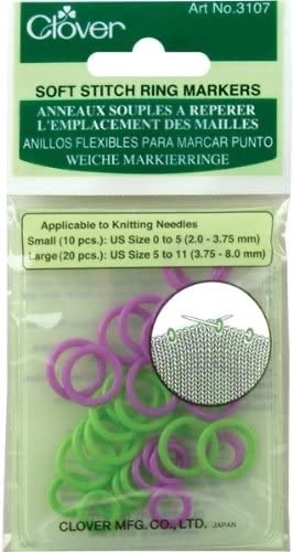 Clover Soft Stitch Markers 3107