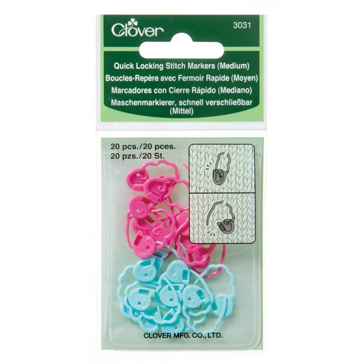 Clover Locking Stitch Markers 3031