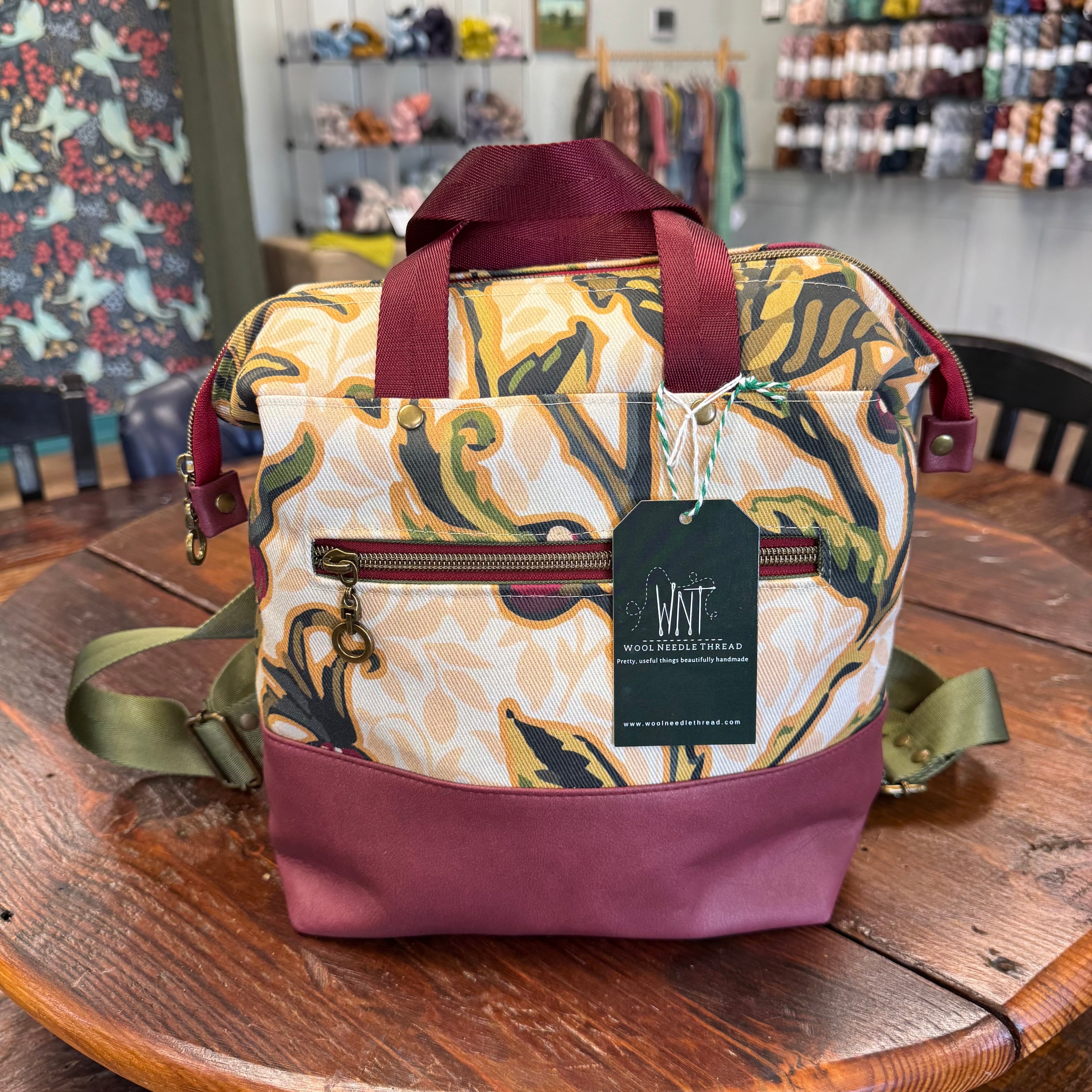 Wool Needle Thread Frame Project Backpack