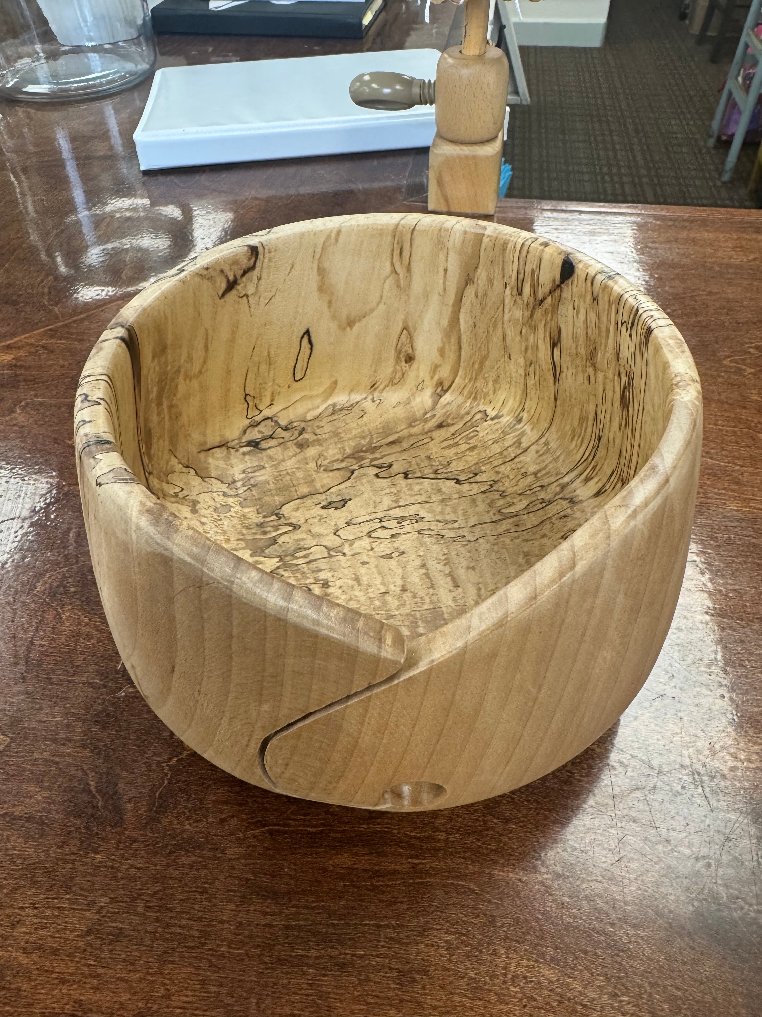 Hand Turned Wooden Yarn Bowls