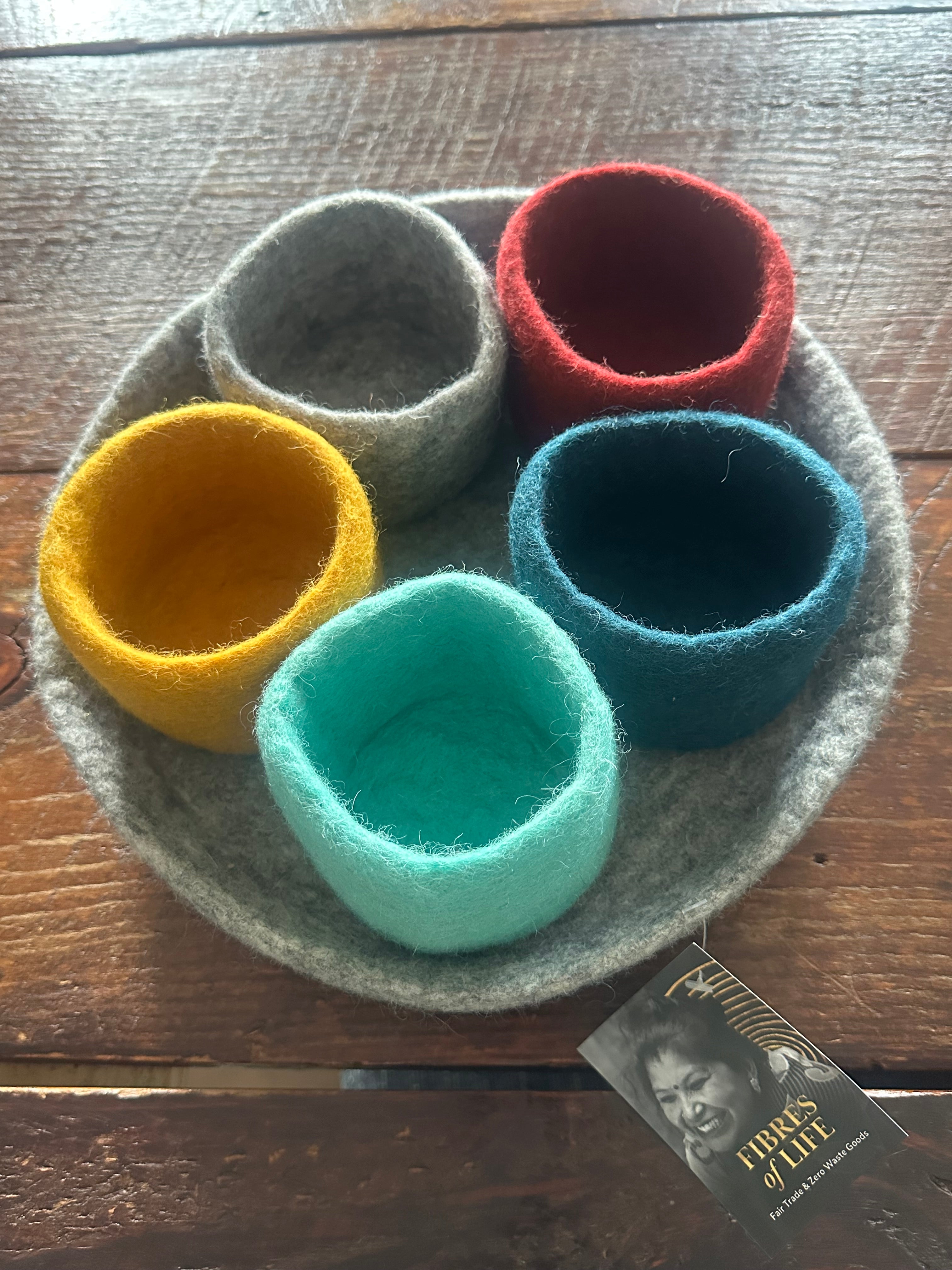 Fibres of Life Felted Tidy Pod Set