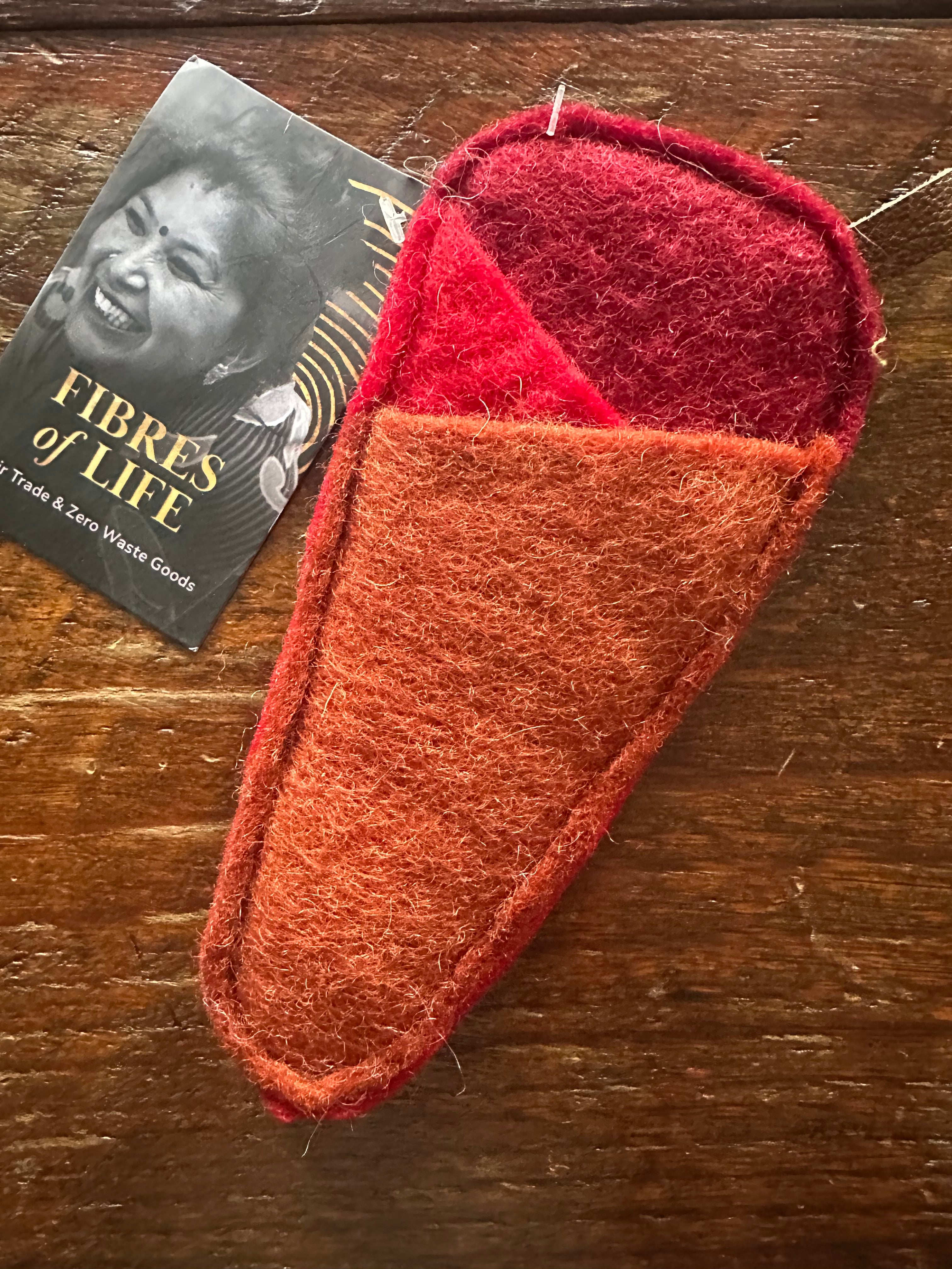Fibres of Life Felted Wool Scissor Sleeve
