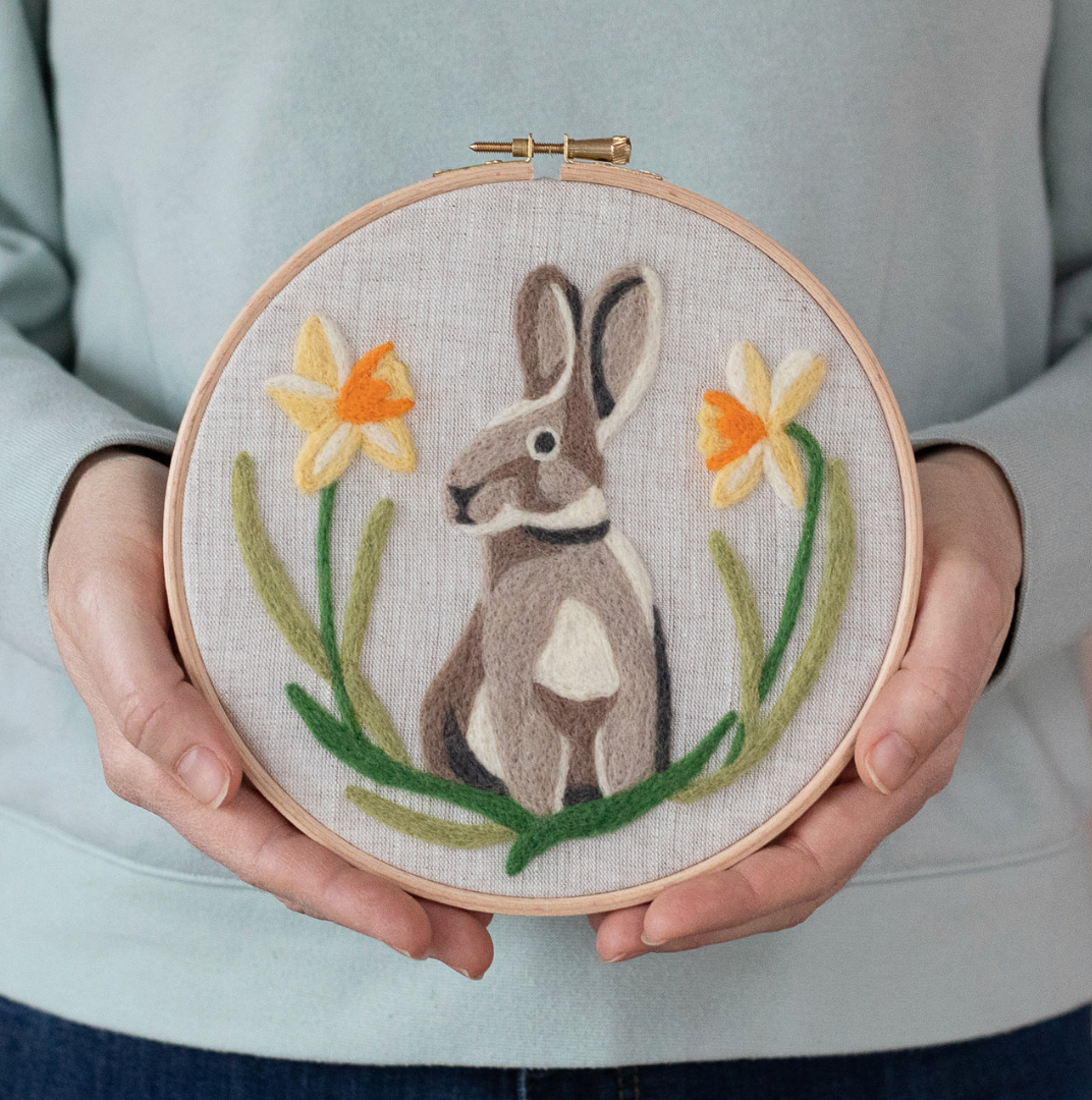 Felted Sky Spring Rabbit Needle Felting Kit