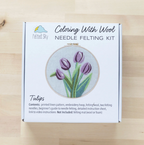 Felted Sky Tulips Needle Felting Kit