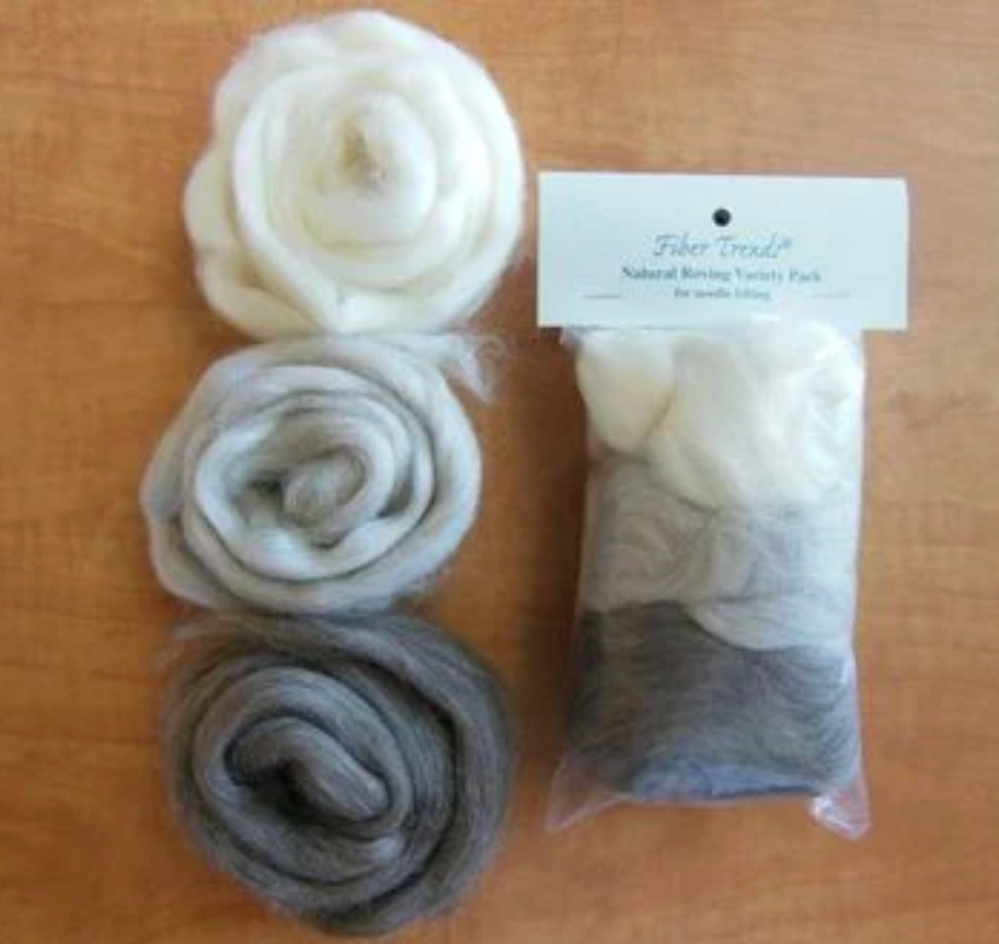 Fiber Trends Natural Roving Variety Pack