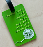 Comma Craft Yarn Traveler Luggage Tag