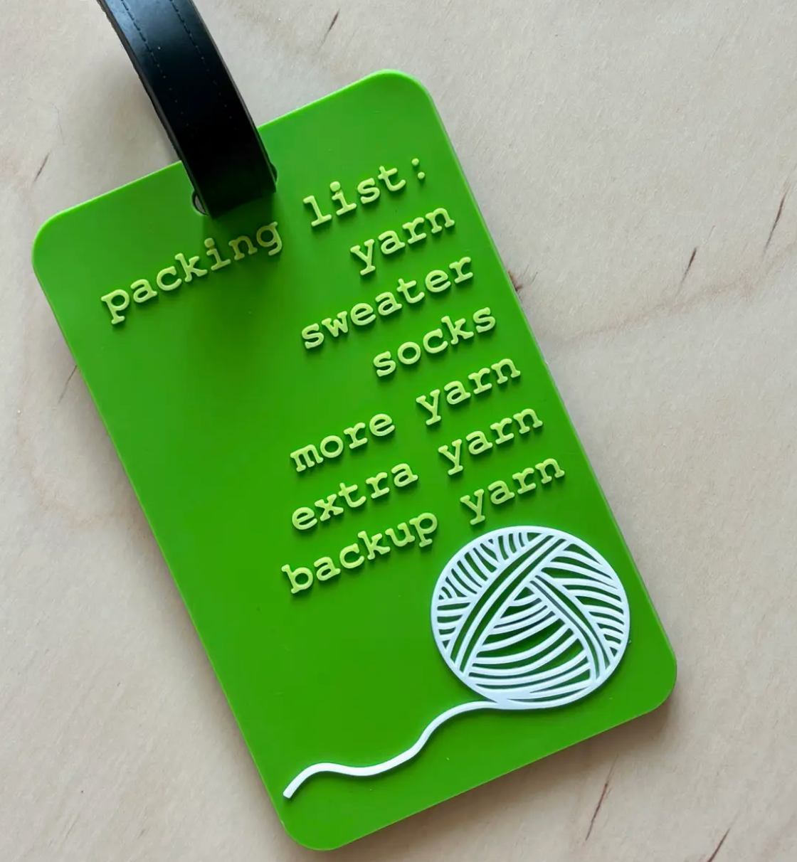 Comma Craft Yarn Traveler Luggage Tag