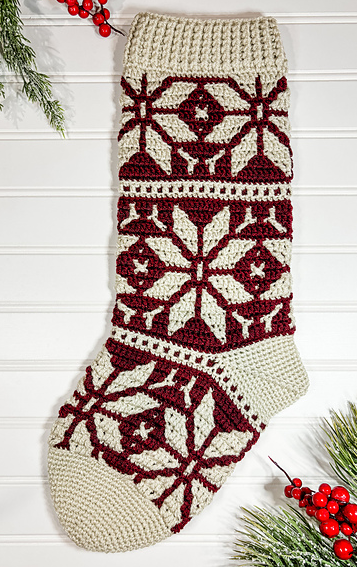 Crochet Christmas Stocking with Angela