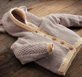 Appalachian Baby Organic Cotton Sport Baby Bear Cardigan Knitting Kit
