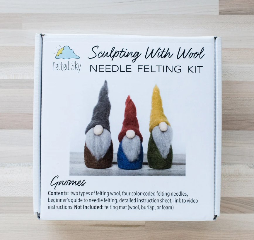 Felted Sky Gnome Needle Felting Kit