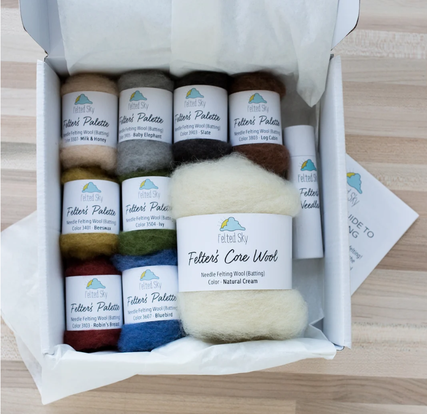 Felted Sky Gnome Needle Felting Kit