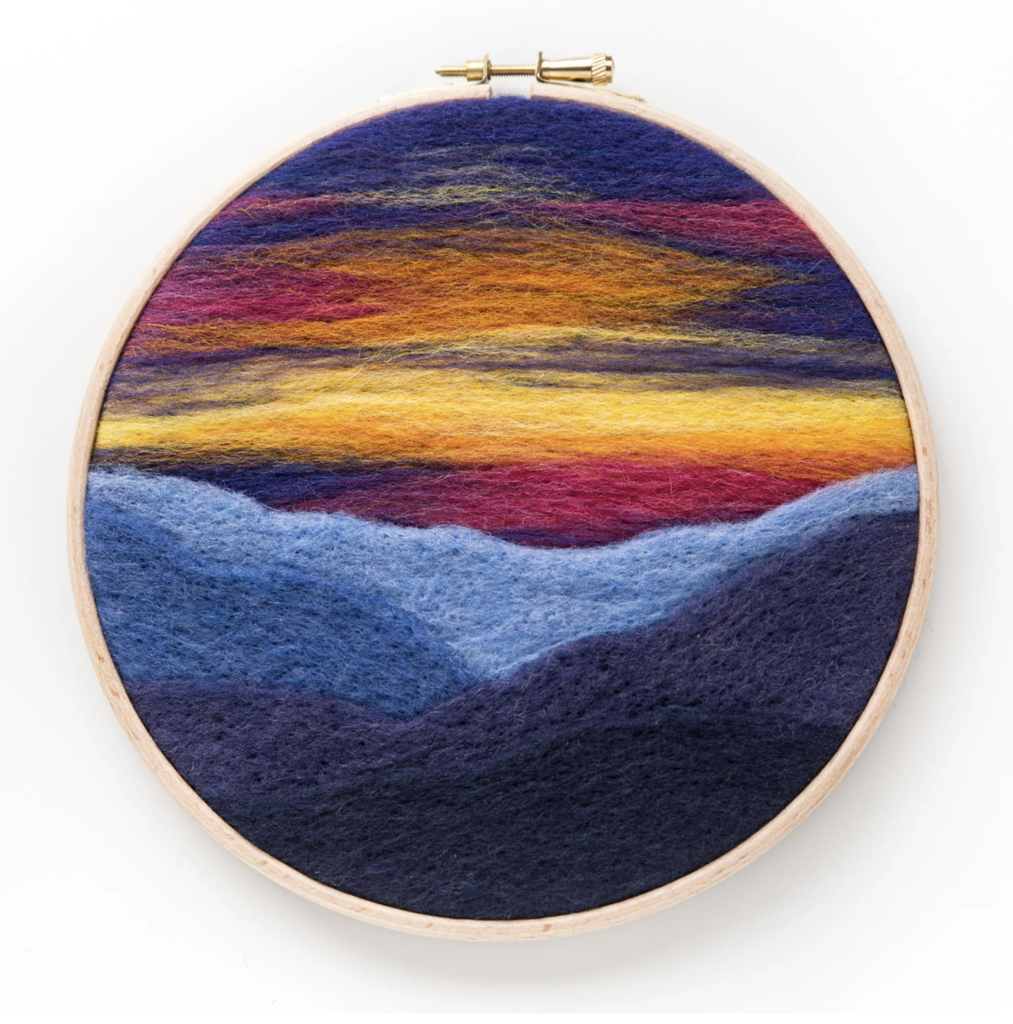 Felted Sky Mountain Sunset Needle Felting Kit