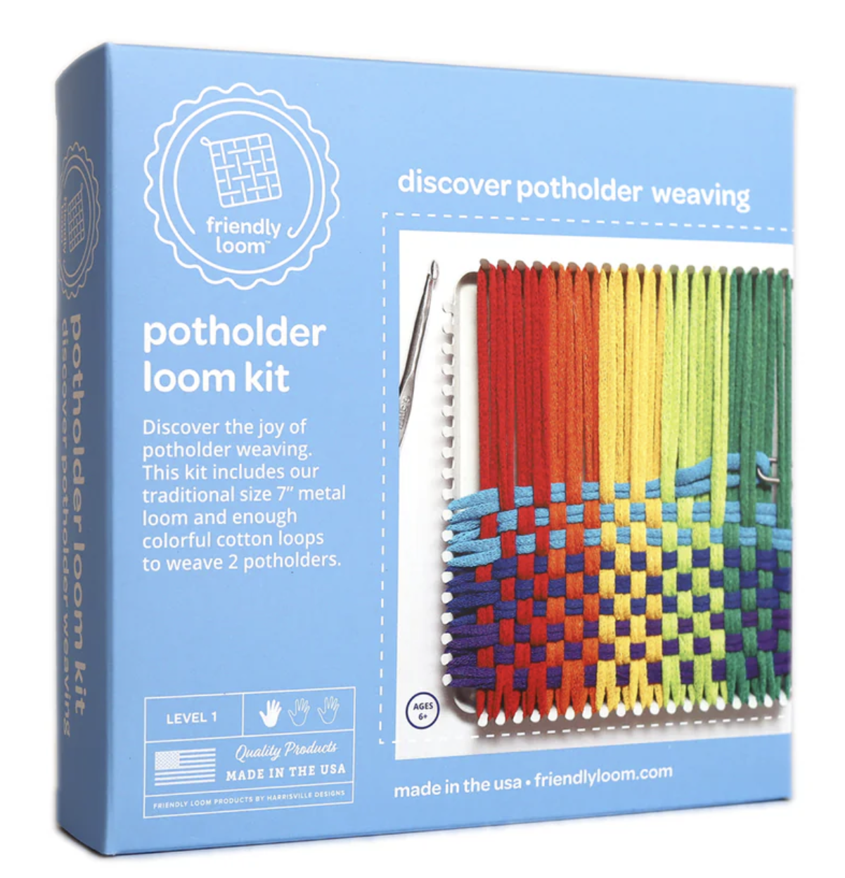 Harrisville Designs Friendly Loom 7" Potholder Loom 