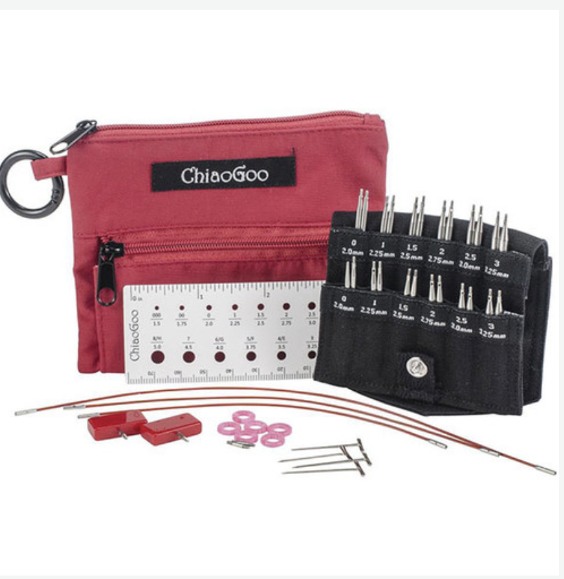 ChiaoGoo Twist Shorties Red Set 2" & 3" Mini