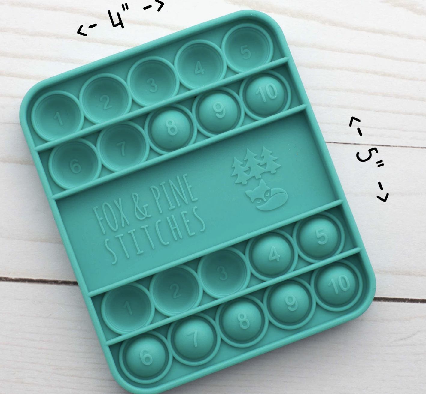 Fox and Pine Colorful Row Counters