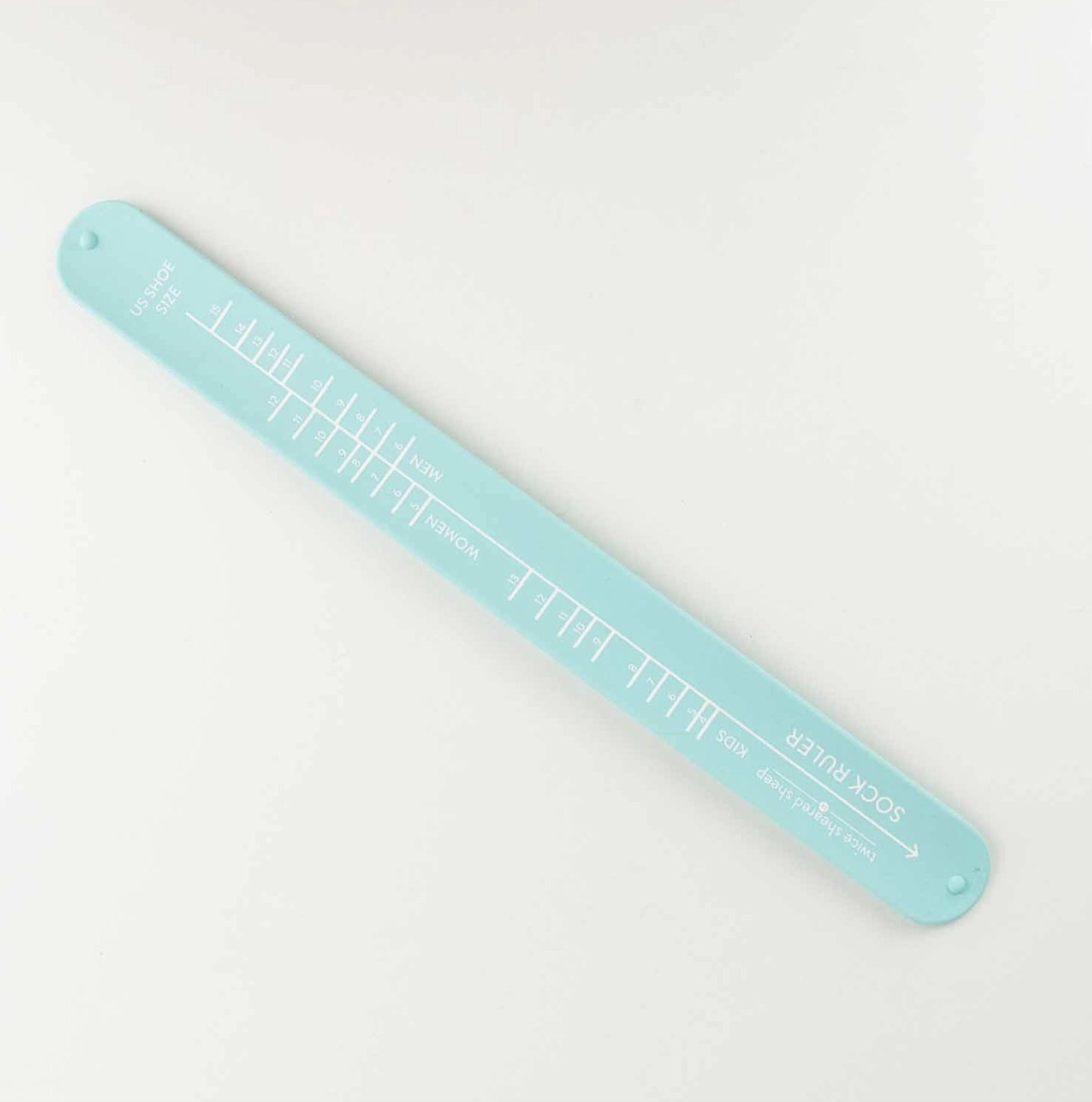 Twice Sheared Sheep Sock Sizing Ruler