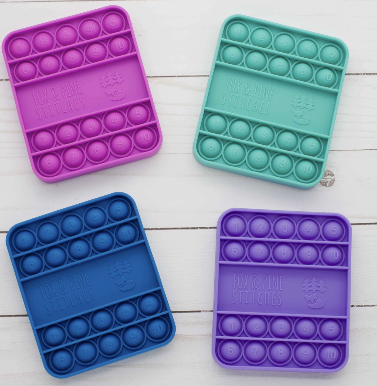 Fox and Pine Colorful Row Counters