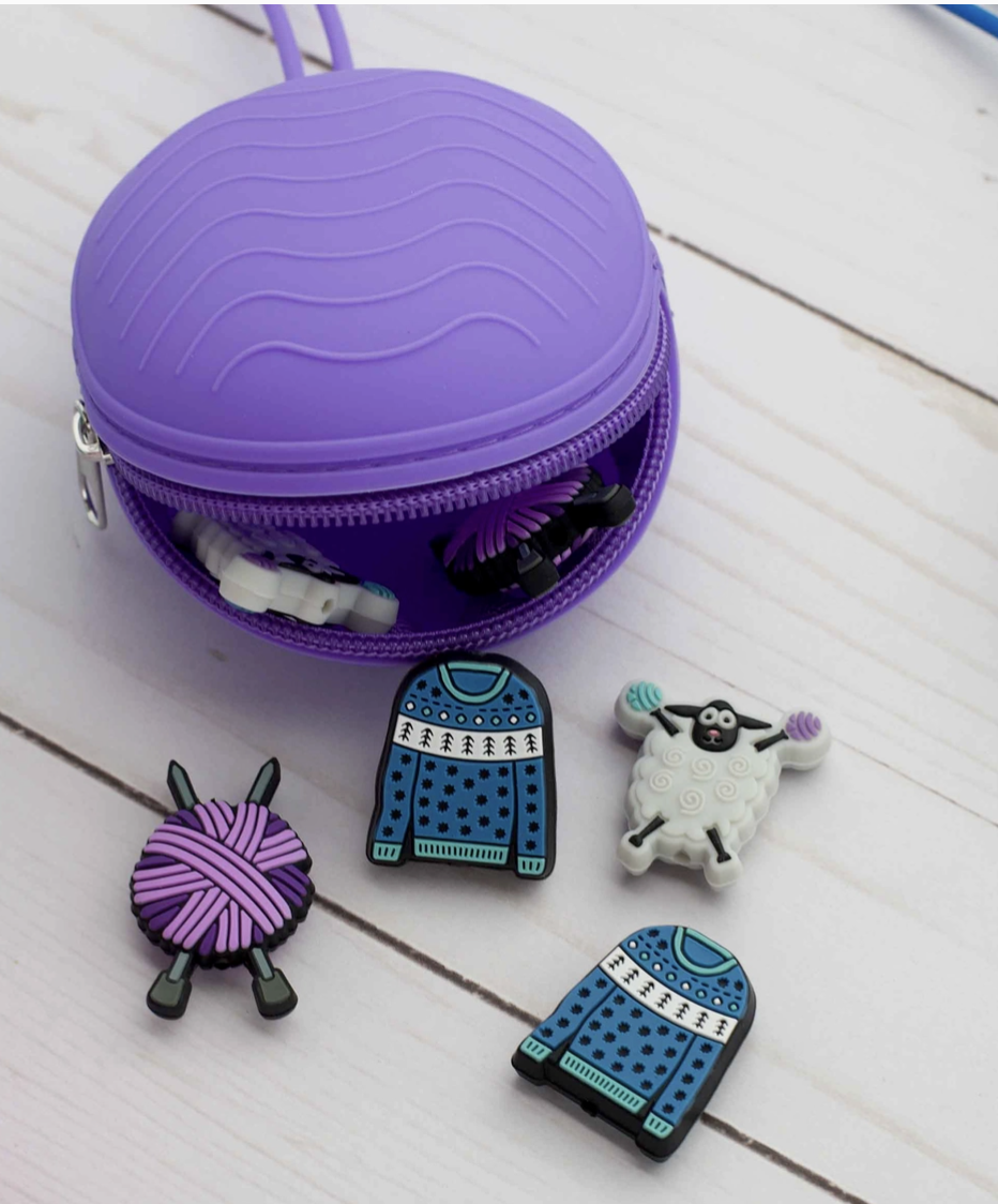 Fox and Pine Round Pouch