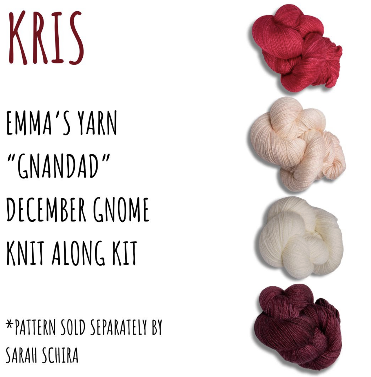 Gnandad's Grand Adventure - December Mystery Gnome Knitalong Kits (preorder)