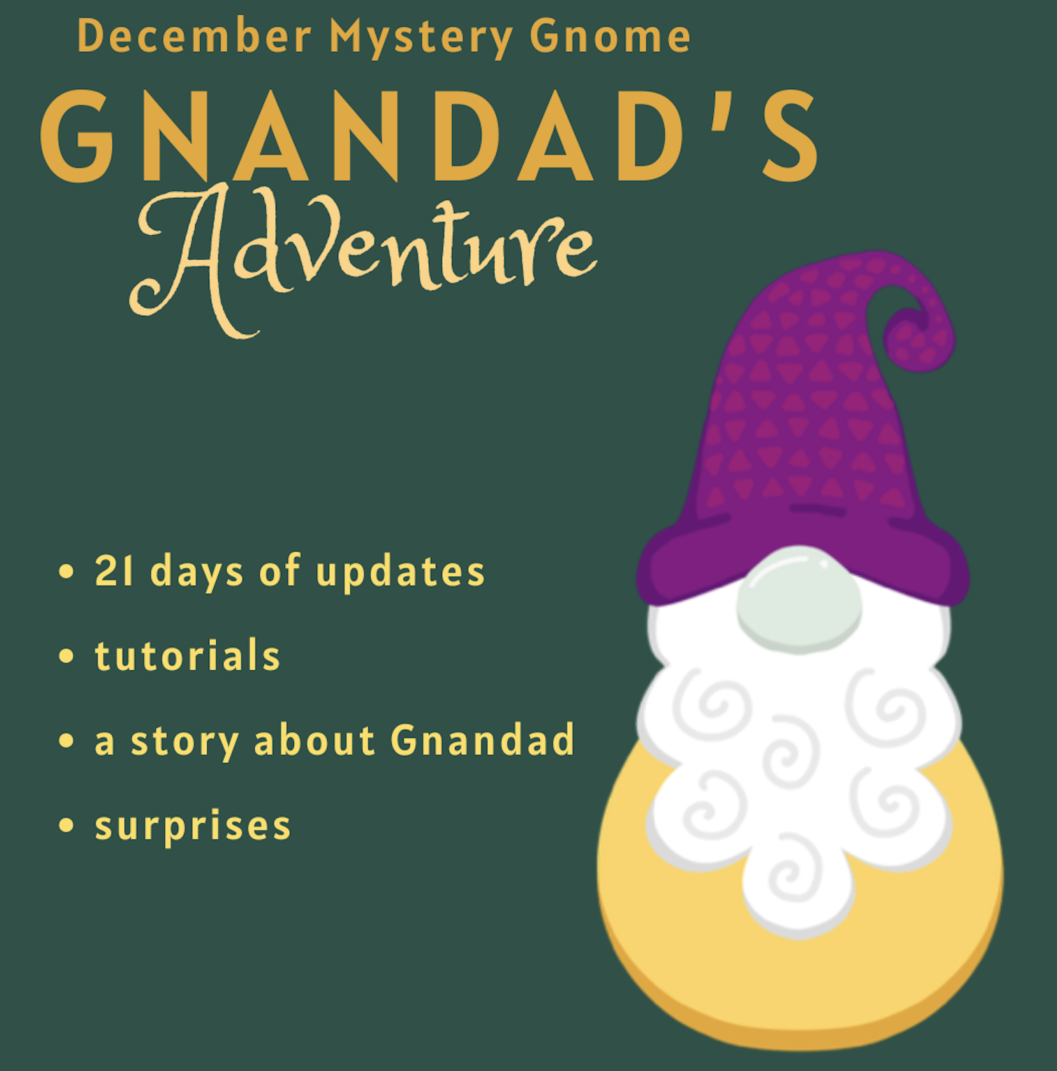 Gnandad's Grand Adventure - December Mystery Gnome Knitalong Kits (preorder)