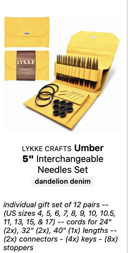 Lykke IC Set Umber Dandelion 5"