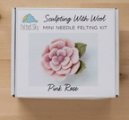Felted Sky Pink Rose Kit