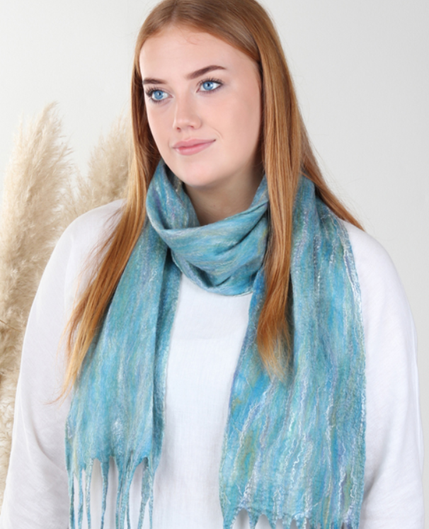 Nuno Felting: Scarf with Barbara