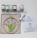 Felted Sky Tulips Needle Felting Kit