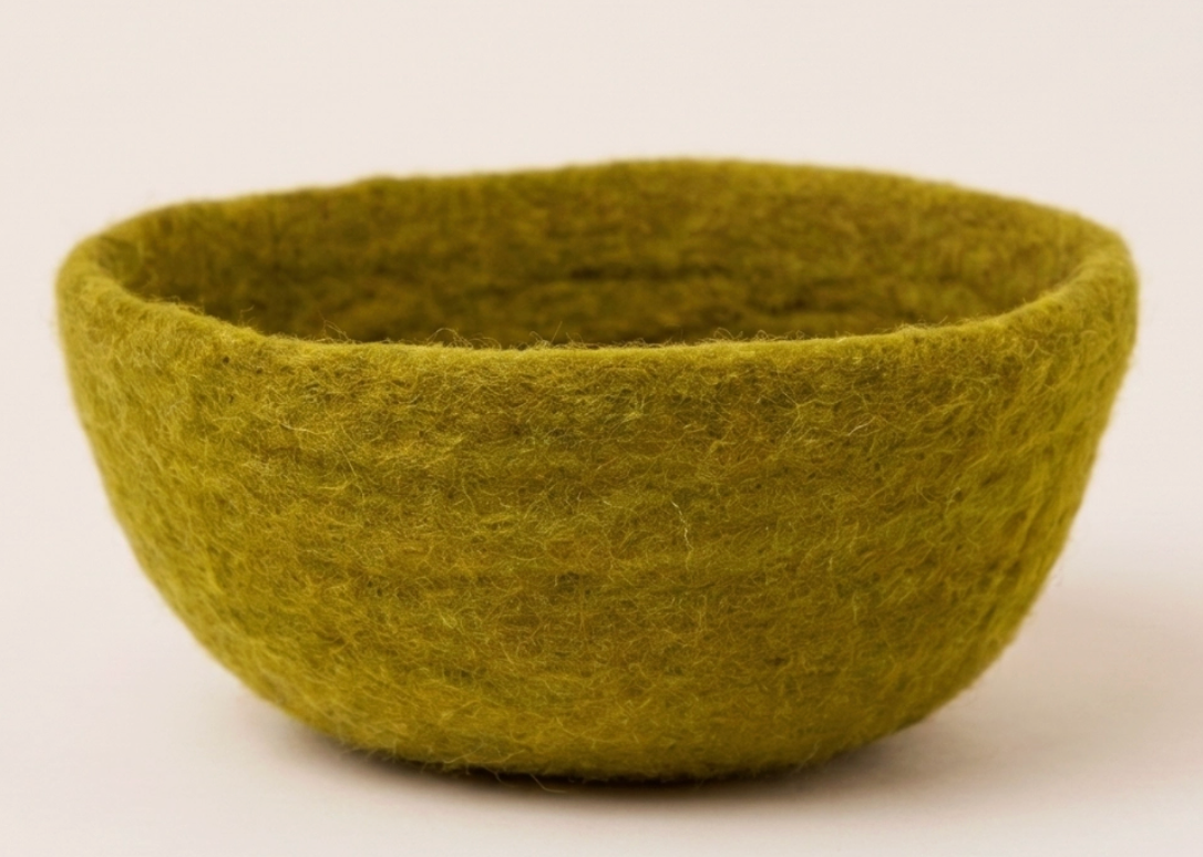 Fibres of Life Medium Felted Wool Bowl