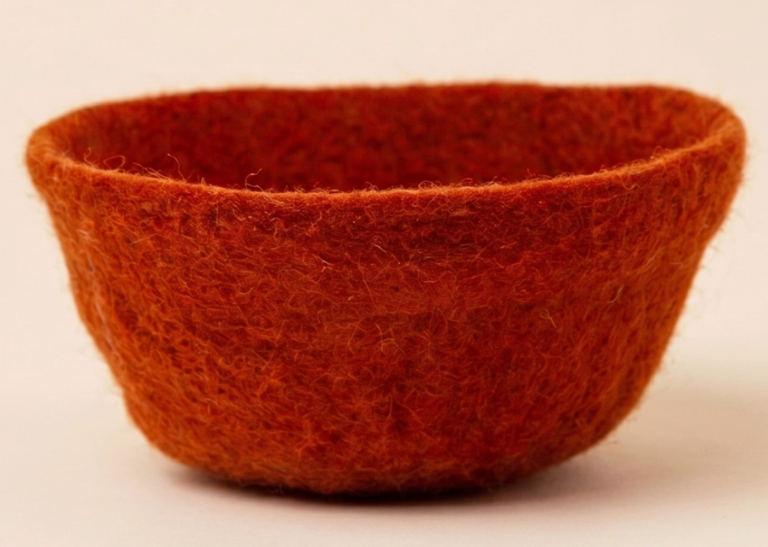 Fibres of Life Medium Felted Wool Bowl
