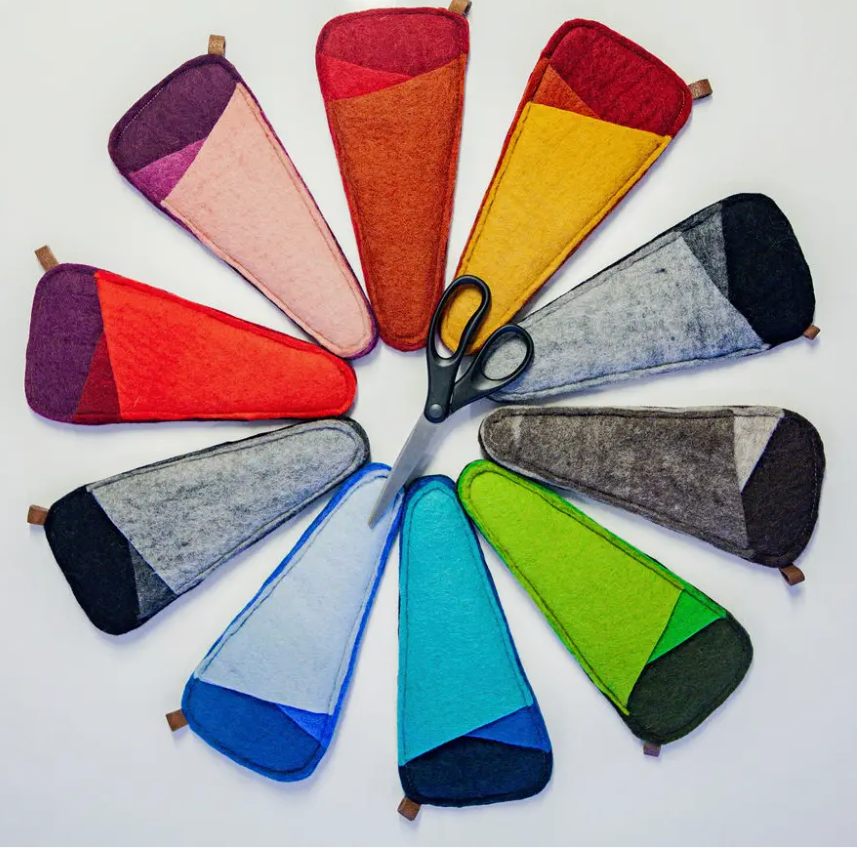 Fibres of Life Felted Wool Scissor Sleeve