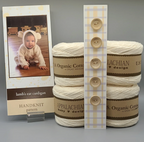 Appalachian Baby Organic Cotton Sport Lamb's Ear Cardigan Knitting Kit