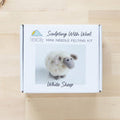 Felted Sky White Sheep Mini Needle Felting Kit
