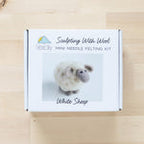 Felted Sky White Sheep Mini Needle Felting Kit