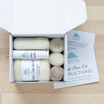 Felted Sky White Sheep Mini Needle Felting Kit